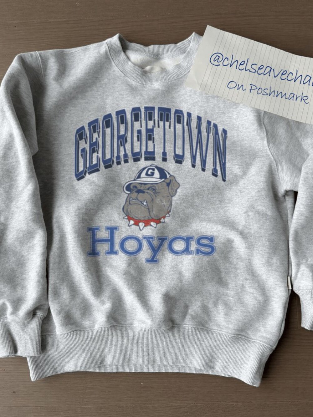 Vintage 90s University of Georgetown Crewneck Sweatshirt, Georgetown Hoyas Shirt